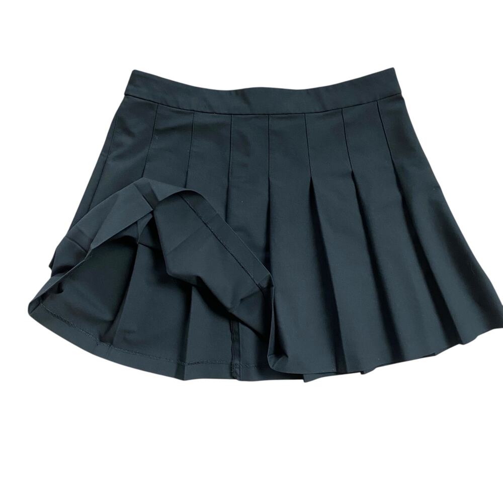 Sunday Best  Black Pleated Mini Skirt Sz 12 Preppy Grunge Aritzia